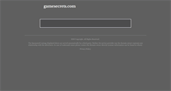 Desktop Screenshot of gamesecrets.com